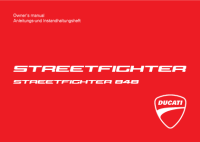 Ducati Streetfighter 848 - Owners manual 2014 EN